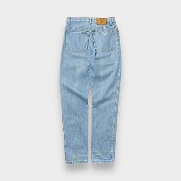 Vtg 90s Guess Jeans USA Blue Denim, Relaxed Taper Heavyweight, 80s USA Made 28 - Picture 2 of 8